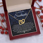 To My Beautiful Soulmate Necklace Birthday Gifts for Wife Gifts from Husband, Wife Valentine Gifts, Gift for Wife, Message Card and Necklace Gift Box Gift Box Styles on Birthday, Wedding, Anniversary, Valentine Interlocking Heart