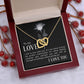 The Love Knot Necklace To My Love Knot Necklace, Happy First anniversary, Unique Gift from Husband, Best Jewelry for Wife, Necklace Message Card and Gift Box Styles on Birthday, Christmas, Anniversary  Interlocking Heart