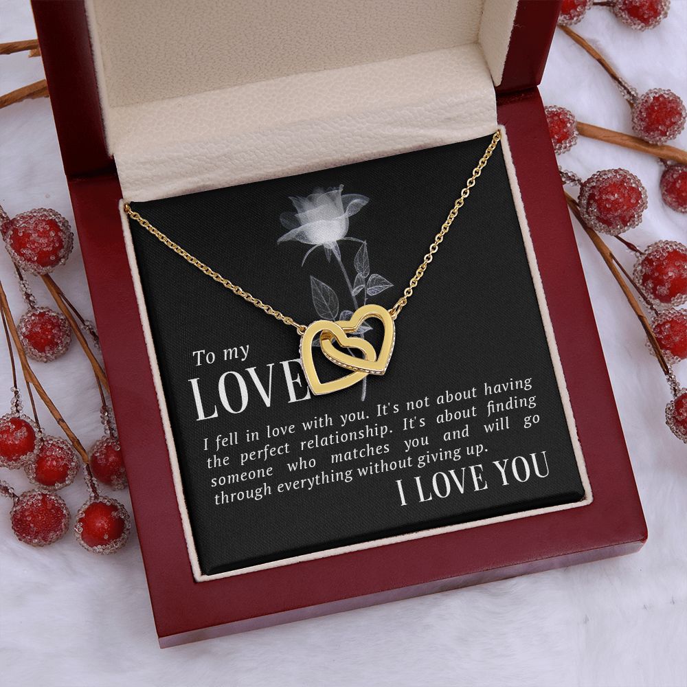 The Love Knot Necklace To My Love Knot Necklace, Happy First anniversary, Unique Gift from Husband, Best Jewelry for Wife, Necklace Message Card and Gift Box Styles on Birthday, Christmas, Anniversary  Interlocking Heart