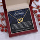 To My Lovely Soulmate Necklace Gift From Husband To My Badass Wife Pendant Wedding Jewelry with Message Card and Gift Box. Gift for Wife. Necklace Gift Set for Wife Necklace Gifts Box Gift Box Styles Interlocking Heart