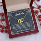 To My Lovely Soulmate Necklace Gift From Husband To My Badass Wife Pendant Birthday Jewelry with Message Card and Gift Box. Gift for Wife. Necklace Gift Set for Wife Necklace Gifts Box Gift Box Styles Interlocking Heart