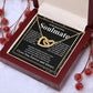 Gifts For Soulmate Birthday Gifts From Husband Necklace Valentines Days, Necklace for Future Soulmate, Valentine Wedding Jewelry for Wife Necklace Gifts from Husband - Soulmate Gift Necklace with Message Card and Gift Box Interlocking Heart