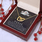 Couples Gifts, Nusre Wife Girlfriend Necklace Gifts From Husband, Wedding Anniversary Jewelry For Wife From Husband, Wife Birthday From Husband, To My Beautiful Wife Girlfriend Message Card and Gift Box styles On Birthday, Christmas, Anniversary  Interloc