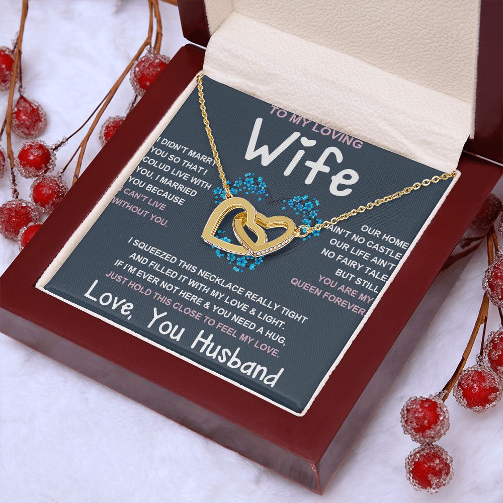 Soulmate Necklace For Women, To My Future Wife, Soulmate Gifts For Her, Future Wife Necklace, Necklaces For Girlfriend, To My Wife Necklace, Wife Necklace From Husband Necklace Message Card and Gift Box Styles on Birthday, Christmas, Valentine Interlockin