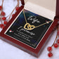 Birthday For Wife, Love Necklace Gifts For Wife From Husband, To My Soulmate Necklace For Women, To My Wife Necklace Wedding Anniversary, I Love You, Love Knot Meaningful Necklace Message Card and Gift Box Styles on Birthday, Christmas, Anniversary Interl
