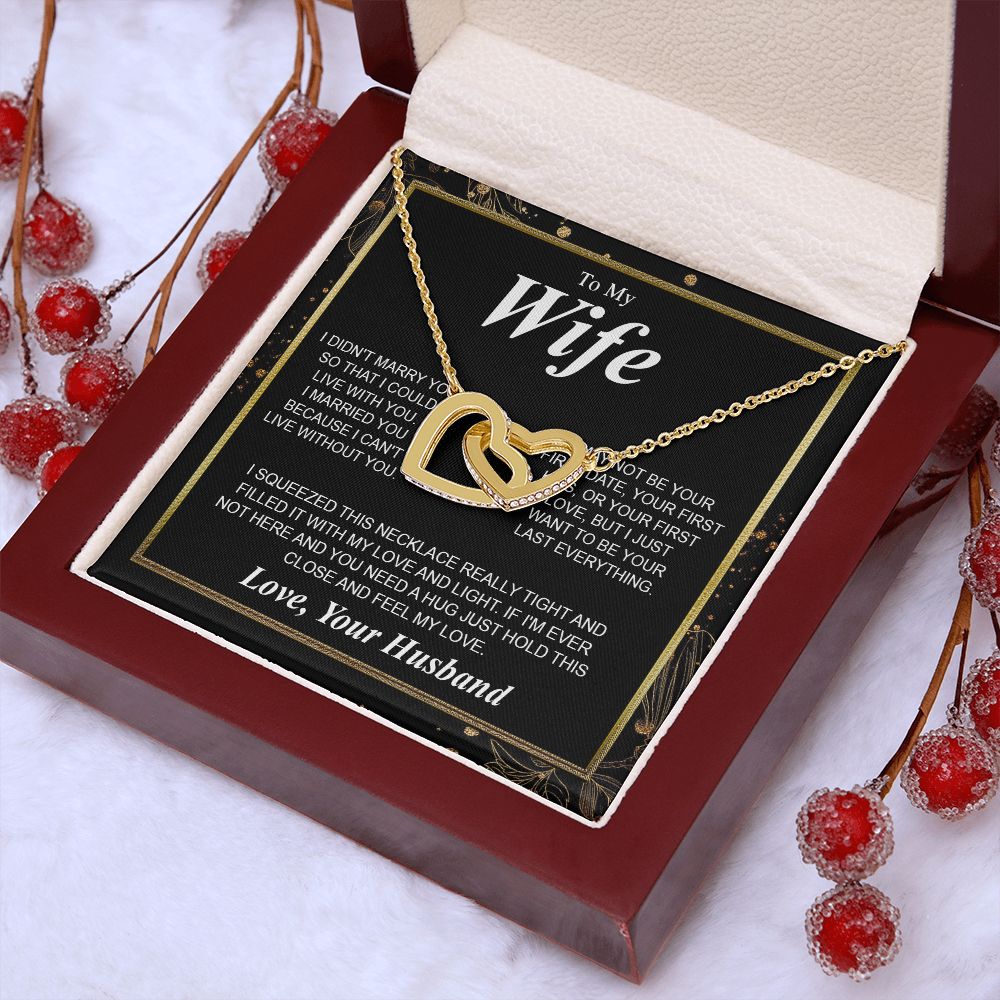 Valentine Gifts To My Soulmate Necklace Gifts for Wife from Husband, Soulmate Valentine Gifts, Gift for Soulmate Necklace Message Card and Necklace Gift Box Gift Box Styles on Birthday, Wedding, Anniversary, Valentine Interlocking Heart