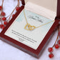 My Bonus Mom Necklace, Dear Mom, Mother's Day Necklace, Gift for Mom from Daughter, Son, Amazing Mom, Perfect Mother Mother's Day Gift, Love Knot Necklace Message Card and Gift Box Styles on Birthday, Christmas, Anniversary  Interlocking Heart