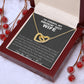 Couples Gifts, To My Smokin's Hot Wife Necklace, Bonus Necklace Gift For Her, Birthday Gift Necklaces Customer Name Message Card and Gift Box styles On Birthday, Christmas, Anniversary Interlocking Heart