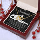 To My Soulmate Necklace For Women, Funny Gifts For Girlfriend,Valentine Christmas Presents For Girlfriend, Best Birthday Meaningful Gift Ideas For Wife, Women Romantic Jewelry For Her Anniversary Message Card and Gift Box Styles Interlocking Heart