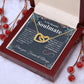 To My Beautiful Soulmate Necklace My Last Everything, Promise Necklace For Her, Fiance Gift For Her, Wedding Gifts For Future Wife With Message Card Box LED, Soulmate Necklace For Women, To My Wife Necklace Interlocking Heart