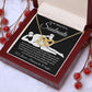 To My Beautiful Soulmate Necklace For Women, Funny Gifts For Girlfriend,Valentine Christmas Presents For Girlfriend, Best Birthday Meaningful Gift Ideas For Wife, Women Romantic Jewelry For Her Anniversary Message Card and Gift Box Styles Interlocking Hea
