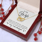Valentine To My Soulmate Necklace Gifts for Wife from Husband, Soulmate Anniversary Gifts, Gift for Soulmate Necklace Message Card and Necklace Gift Box Gift Box Styles on Birthday, Wedding, Anniversary, Valentine Interlocking Heart