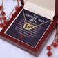 Couples Gifts, Smokin' Hot Wife Necklace Gifts From Husband, Wedding Anniversary Jewelry For Wife From Husband, Wife Birthday From Husband, To My Unbiological Sister Message Card and Gift Box styles On Birthday, Christmas, Anniversary  Interlocking Heart