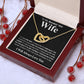 Gifts For Wife Birthday Gifts From Husband Necklace Valentines Day, Necklace for Future Soulmate, Valentine Anniversary Jewelry for Wife Necklace Gifts from Husband - Soulmate Gift Necklace with Message Card and Gift Box Interlocking Heart