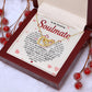 to my soulmate Interlocking Heart