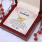 To My Soulmate Necklace for her Jewelry For Her Couples Gifts Necklaces For Soul Mate Christmas Jewelry, Love Knot Meaningful Necklace Message Card and Gift Box Styles on Birthday, Christmas, Anniversary Interlocking Heart
