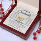 My Beautiful Soulmate Necklace Future Wife Gifts, Promise Necklace For Her, Fiance Gifts For Her, Valentine Birthday Gifts For Future Wife With Message Card Box LED, Soulmate Necklace For Women, To My Wife Necklace Interlocking Heart