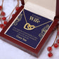 To My Beautiful Wife, Love Knot Necklace Gifts For Wife From Husband, To My Soulmate Necklace For Women, To My Wife Necklace Wedding Anniversary, I Love You, Meaningful Necklace Message Card and Gift Box Styles on Birthday, Christmas, Anniversary Interloc