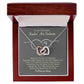 To My Smokin Hot Soulmate Necklace, Love Necklace for Girlfriend, Soulmate Jewelry, Soulmate Necklace, Future Wife Gift, Necklace for Wife from Husband Necklace Message Card and Gift Box Styles on Birthday, Christmas, Wedding, Anniversary Interlocking Hea