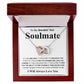 Gifts For Soulmate Birthday Gifts From Husband Necklace Valentines Day, Necklace for Future Soulmate, Wedding Anniversary Jewelry for Wife Necklace Gifts from Husband - Soulmate Gift Necklace with Message Card and Gift Box Interlocking Heart