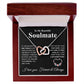 Beautiful Soulmate Necklace My Last Everything, Promise Necklace For Her, Fiance Gifts For Her, Valentine Gifts For Future Wife With Message Card Box LED, Soulmate Necklace For Women, To My Wife Necklace Interlocking Heart