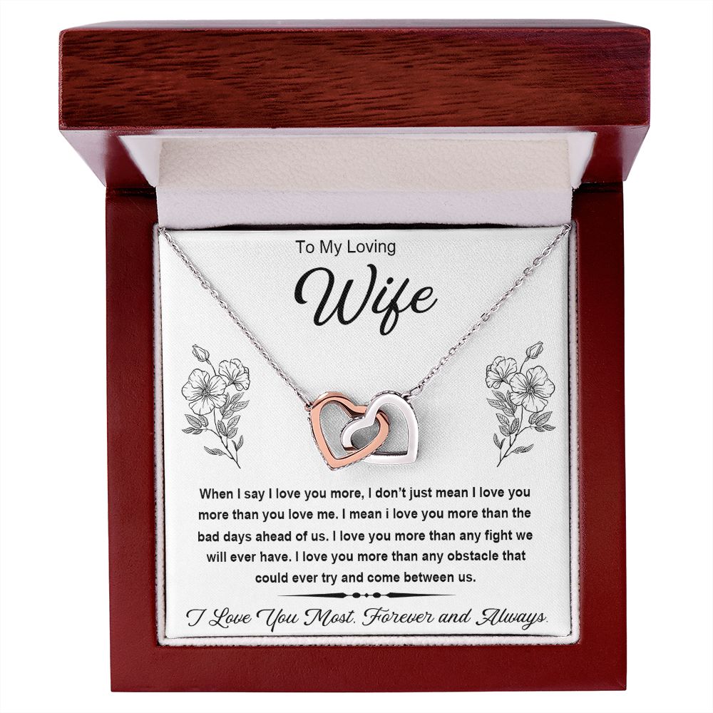 Soulmate Necklace For Women, Soulmate Gifts For Her, Future Wife Necklace, Necklaces Girlfriend, Soulmate Jewelry, To My Wife Necklace, Wife Necklace From Husband, Necklace Message Card and Gift Box Styles on Birthday, Christmas, Valentine Interlocking He