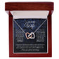 to My Future Wife Necklace Future Wife Gifts, Promise Necklace For Her, Fiance Gifts For Her, Wedding Anniversary Gifts For Future Wife With Message Card Box LED, Soulmate Necklace For Women, To My Wife Necklace Interlocking Heart