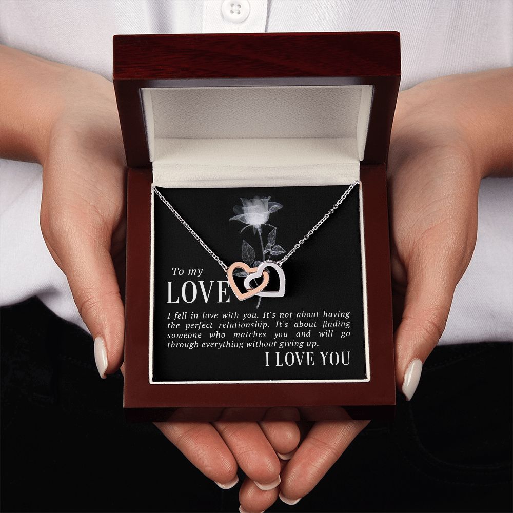 The Love Knot Necklace To My Love Knot Necklace, Happy First anniversary, Unique Gift from Husband, Best Jewelry for Wife, Necklace Message Card and Gift Box Styles on Birthday, Christmas, Anniversary  Interlocking Heart