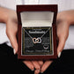 Beautiful Soulmate Necklace My Last Everything, Promise Necklace For Her, Fiance Gifts For Her, Wedding Valentine Gifts For Future Wife With Message Card Box LED, Soulmate Necklace For Women, To My Wife Necklace Interlocking Heart