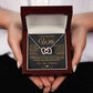 My Beautiful Soulmate Necklace Future Wife Gifts, Promise Necklace For Her, Fiance Gifts For Her, Valentine Gifts For Future Wife With Message Card Box LED, Soulmate Necklace For Women, To My Wife Necklace Interlocking Heart