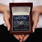 Future Wife Necklace My Last Everything, Promise Necklace For Her, Fiance Gifts For Her, Wedding Gifts For Future Wife With Message Card Box LED, Soulmate Necklace For Women, To My Wife Necklace Interlocking Heart