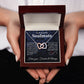 To My Beautiful Soulmate Necklace My Last Everything, Promise Necklace For Her, Fiance Gifts For Her, Wedding Gifts For Future Wife With Message Card Box LED, Soulmate Necklace For Women, To My Wife Necklace Interlocking Heart