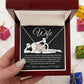 To My Wife Necklace For Women, Funny Gifts For Girlfriend,Valentine Christmas Presents For Girlfriend, Best Birthday Meaningful Gift Ideas For Wife, Women Romantic Jewelry For Her Anniversary Message Card and Gift Box Styles Interlocking Heart