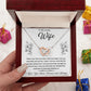 Soulmate Necklace For Women, Soulmate Gifts For Her, Future Wife Necklace, Necklaces Girlfriend, Soulmate Jewelry, To My Wife Necklace, Wife Necklace From Husband, Necklace Message Card and Gift Box Styles on Birthday, Christmas, Valentine Interlocking He