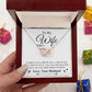 Valentine To My Soulmate Necklace Gifts for Wife from Husband, Soulmate Anniversary Gifts, Gift for Soulmate Necklace Message Card and Necklace Gift Box Gift Box Styles on Birthday, Wedding, Anniversary, Valentine Interlocking Heart