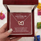 To My Soulmate Necklace, Necklaces For Wife from Husband, Soulmate Necklace to My Future Wife, Necklace For Soulmate with Message Card and Necklace Gift Box Gift Box Styles on Birthday, Christmas, Wedding, Anniversary Interlocking Heart
