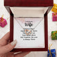 Couples Gifts, Beautiful Wife Necklace Gifts From Husband, Wedding Anniversary Jewelry For Wife From Husband, Wife Birthday From Husband, To My Unbiological Sister Message Card and Gift Box styles On Birthday, Christmas, Anniversary  Interlocking Heart