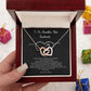 Couples Gifts Necklace To My Hot Soulmate Necklace, Necklace Gifts For Wife From Husband Jewelry Romantic Gifts For My Wife Necklace Custom Name Message Card and Gift Box Styles on Birthday, Christmas, Wedding, Anniversary, Valentine Interlocking Heart