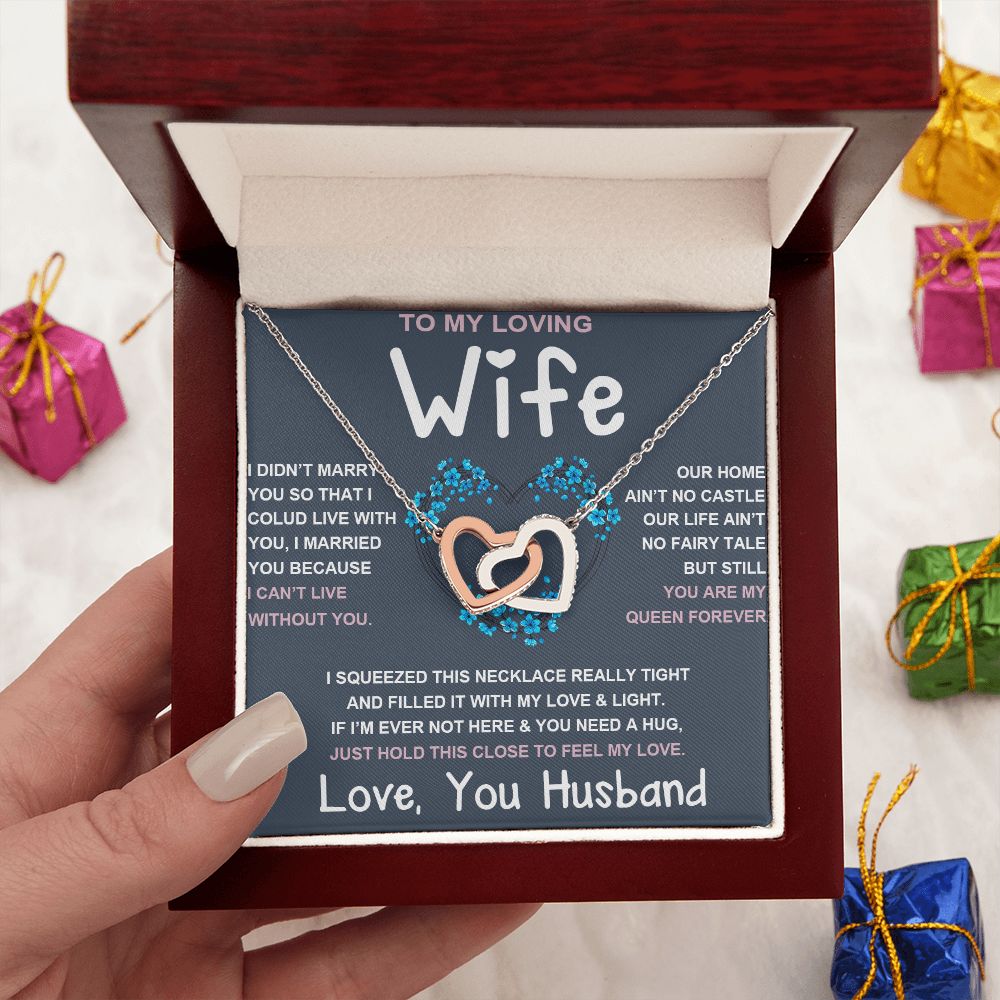 Soulmate Necklace For Women, To My Future Wife, Soulmate Gifts For Her, Future Wife Necklace, Necklaces For Girlfriend, To My Wife Necklace, Wife Necklace From Husband Necklace Message Card and Gift Box Styles on Birthday, Christmas, Valentine Interlockin