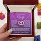 Soulmate Necklace Gifts From Husband, For Wife From Husband, Soulmate Gifts From Husband, Necklaces For Wife From Husband To My Wife Necklace Message Card and Necklace Gift Box Gift Box Styles on Birthday, Wedding, Anniversary, Valentine Interlocking Hear