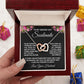 Soulmate Necklace Gifts from Husband, Wedding Gifts for Wife from Husband, Wife Birthday Gifts from Husband, To My Wife Necklace Message Card and Necklace Gifts Box Gift Box Styles on Birthday, Wedding, Anniversary, Valentine Interlocking Heart