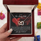 Couples Gifts, Far Away Wife Necklace Gifts From Husband, Wedding Anniversary Jewelry For Wife From Husband, Wife Birthday From Husband, To My Soulmate Message Card and Gift Box styles On Birthday, Christmas, Anniversary  Interlocking Heart