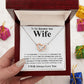Gifts For Wife Birthday Gifts From Husband Necklace Valentines Day, Necklace for Future Soulmate, Wedding Anniversary Jewelry for Wife Necklace Gifts from Husband - Soulmate Gift Necklace with Message Card and Gift Box Interlocking Heart