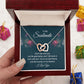 To My Soulmate Necklace for her Jewelry For Her Couples Gifts Necklaces For Soul Mate Christmas Jewelry, Dear Wife, Forever & Always, Love Knot Meaningful Necklace Message Card and Gift Box Styles on Birthday, Christmas, Anniversary Interlocking Heart