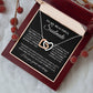 To My Beautiful Soulmate, Love Necklace for Girlfriend, Wife Gift, Soulmate Jewelry, Soulmate Necklace, Future Wife Gift, Necklace for Wife from Husband Necklace Message Card and Gift Box Styles on Birthday, Christmas, Wedding, Anniversary Interlocking He