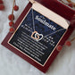 To My Soulmate Necklace To My Future Wife Necklace Gifts, Promise Necklace For Her, Fiance Gifts For Her, Valentine Necklace Gifts For Soulmate From Husband With Message Card Box LED, Soulmate Necklace For Women, To My Wife Necklace Interlocking Heart