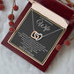 To My Wife Necklace, Necklace For Wife From Husband, To My Soulmate Necklace, Girlfriend Necklace, Soulmate For Wife, Beautiful Soulmate, Necklace Custom Name Message Card and Gift Box Styles on Birthday, Christmas, Wedding, Anniversary Interlocking Heart