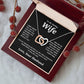 Valentine Gifts for Wife Necklace from Husband- Gifts for Wife from Husband, Valentine Gifts for Her Gifts Soulmate Message Card and Necklace Gift Box Gift Box Styles on Birthday, Wedding, Anniversary, Valentine Interlocking Heart