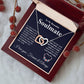 My Beautiful Soulmate Necklace My Last Everything, Promise Necklace For Her, Fiance Gifts For Her, Valentine Gifts For Future Wife With Message Card Box LED, Soulmate Necklace For Women, To My Wife Necklace copy Interlocking Heart