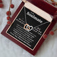 To My Soulmate Necklace To My Future Wife Necklace Gifts, Promise Necklace For Her, Fiance Gifts For Her, Valentine Gifts For Soulmate From Husband With Message Card Box LED, Soulmate Necklace For Women, To My Wife Necklace Interlocking Heart